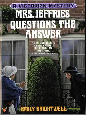 cover image of Mrs. Jeffries Questions the Answer